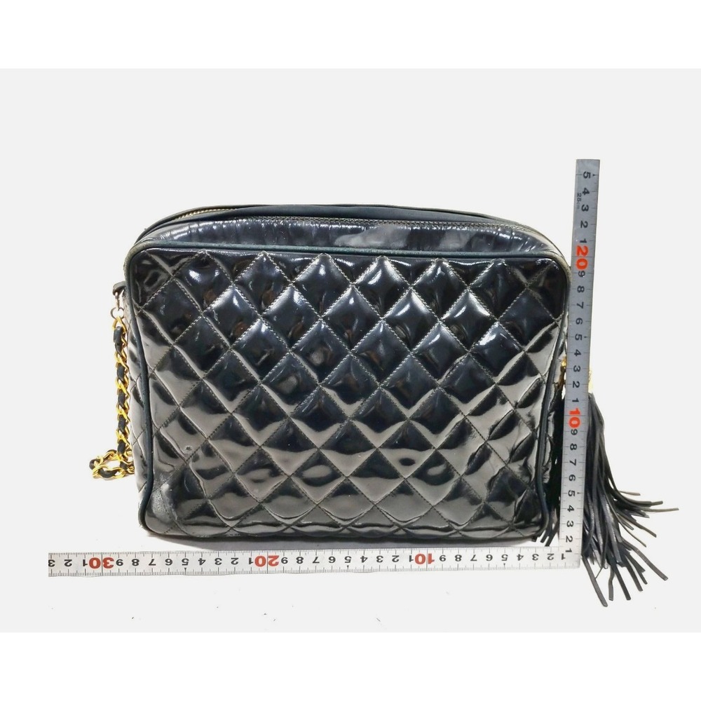 Chanel Quilted Patent Leather Camera Bag - Picture 2 of 8